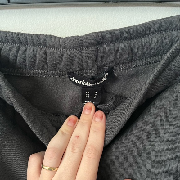 Charolette Russe grey flare sweatpants - Picture 3 of 3